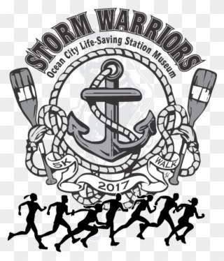 Storm Warriors 5k In Ocean City Nov - Group Of Runners Clipart