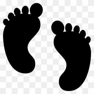 Clip Art Black And White Stock Baby Icono Descarga - Free Baby Feet Svg - Png Download