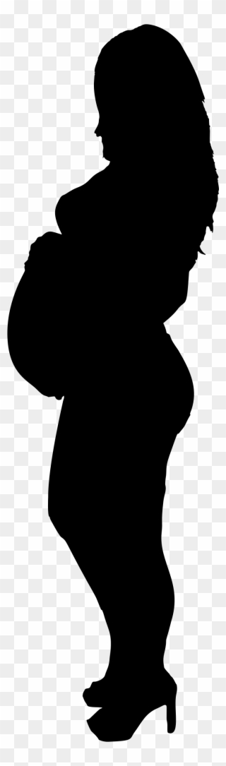 Firefly Clipart Silhouette - Pregnant Woman Silhouette Transparent - Png Download