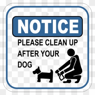 Please Clean Up After Your Dog Sign - No Cell Phone In Office Clipart