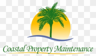 Coastal Property Maintenance Logo - Palm Trees Clipart