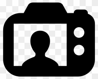 It Is A Simple Line Drawing Of The Back Of A - Camera Back Icon Png Clipart