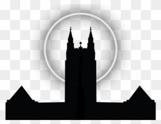 Gasson With Halo - Boston College Gasson Cartoon Clipart