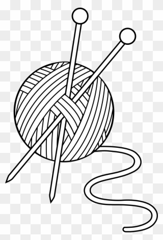 Art 5ac1d0deb06017 Crochet Hook Crochet Hook And Yarn - Wool Black And White Clipart