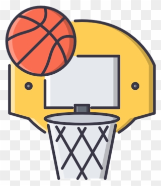 Basketball Free Throw - Outline Of Basketball Clipart