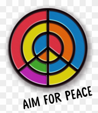 Aim For Peace Pin Animation - Circle Clipart