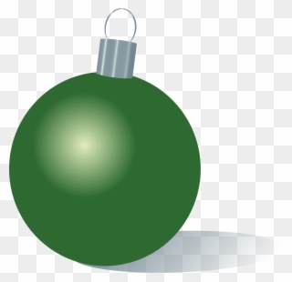 Image Transparent Stock Green Christmas Ornaments Clipart - Blue Christmas Ornament Clip Art - Png Download