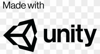 Unity Logo White Png - Made In Unity Png Clipart