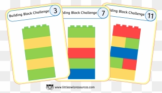 Building Block Pattern Challenge Cards - Graphic Design Clipart