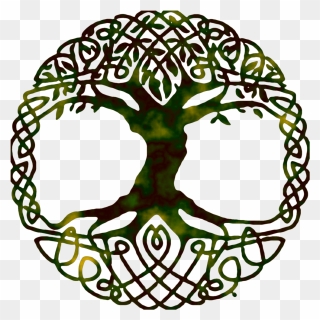 Life Of Symbol Tree Yggdrasil World Gospel Clipart - Tree Of Life Pagan Symbol - Png Download
