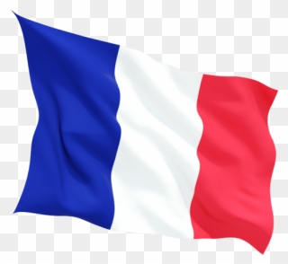 France Fluttering Flag - Waving Flag Of France Clipart