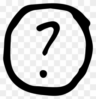 Question Icon Blk - 5 Pm Icon Png Clipart