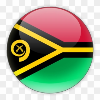 Vanuatu Flag Round Clipart
