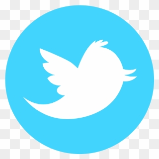 Black Circle Twitter Icon Clipart