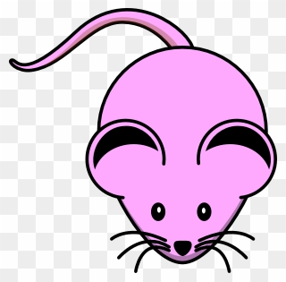 Pink Mouse At Clker - Pink Mouse Clip Art - Png Download