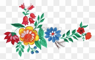 Flower Watercolor Art Png Clipart - Png Format Floral Png Transparent Png