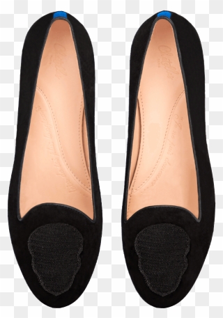 Flat Shoes Clipart Black Suede - Flat Shoes Png Transparent Png