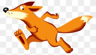 Running With The Wild Things Png Download - Running Fox Drawing Png Clipart