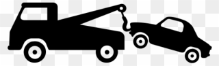 Hook Clipart Tow Truck - Towing A Car Clipart - Png Download