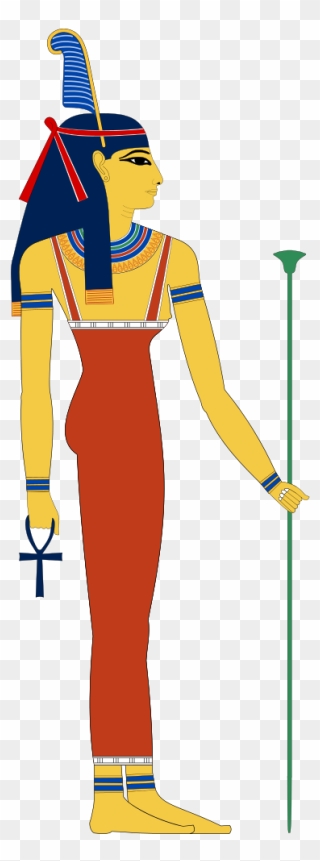 Nephthys Egyptian Goddess Clipart