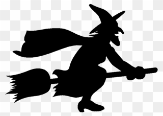 Free Halloween Clipart Witch Cauldron Stock Free Witch - Flying Witch Silhouette Clipart - Png Download