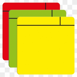 Red Yellow Green Post It Notes Clipart