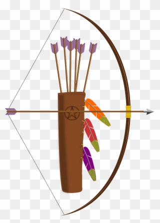 Bow, Arrow And Quiver Clipart - Bow And Arrow Clipart Png Transparent Png