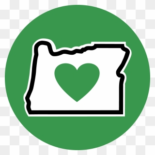 Transparent South Clipart - Heart In Oregon - Png Download