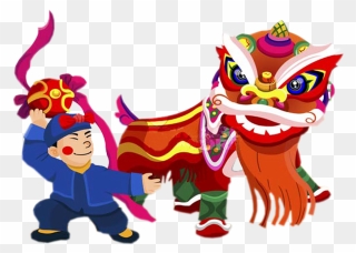 Chinese New Year Png - Lion Dance Clipart Png Transparent Png