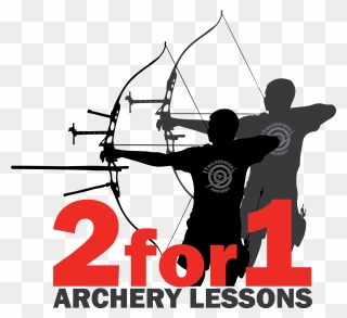 Archery Silhouette Bow And Arrow Clip Art - Siluet Panahan - Png Download