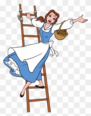 Belle On Ladder Clipart