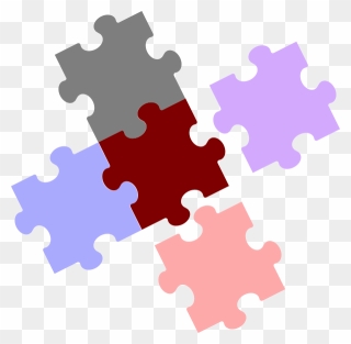 Jigsaw Piece Combination Clip Art At Clker - Puzzle Clipart Png Transparent Png