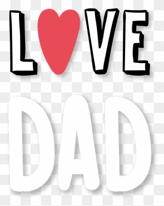 "love Dad - Heart Clipart