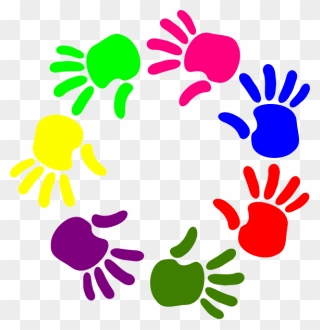 Hands Clipart Png - Circle Logo Helping Hands Transparent Png