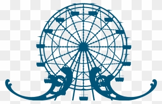 Ferris Wheel Silhouette Clipart