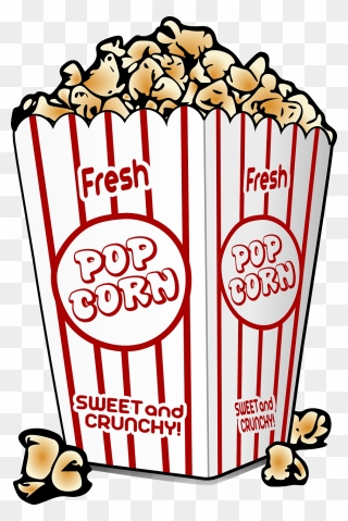 Popcorn Clip Art - Movie Theater Popcorn Clipart - Png Download