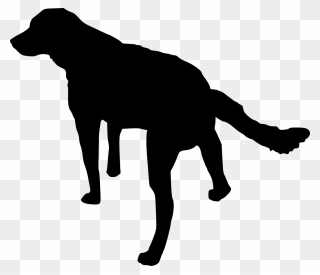 Dog Puppy Clip Art - Silhouette Dog No Background - Png Download