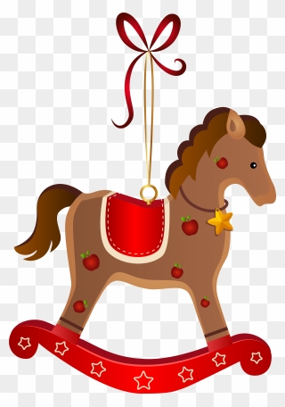 Rocking Horse Clipart Png , Png Download - Cute Christmas Rocking Horse Transparent Png