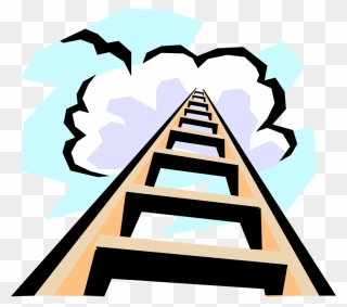 Vector Illustration Of Stairway To Heaven Rigid Step - Stairway To Heaven Clipart Png Transparent Png