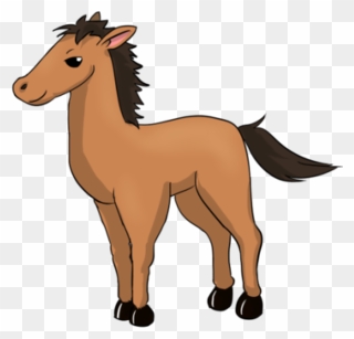 Baby Clipart Horse - Cartoon Cute Baby Horse Clipart - Png Download