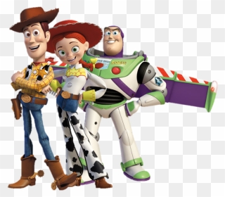 Toy Story Clipart Transparent Background - Buzz Lightyear Woody Y Jessie - Png Download