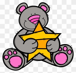 Bears Hugging Stars Clip Art - Melonheadz Bear - Png Download