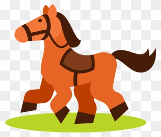 Toy Horse Clipart - Cartoon - Png Download