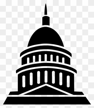 Congress Clipart Architecture Building - Cartoon Us Capitol Building - Png Download