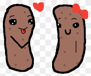 Potatoes In Love Clipart