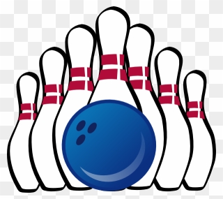 Bowling Ball And Pins Clip Art At Clker Com Vector - Bowling Pins Clipart - Png Download