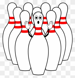 Humorous Bowling Pictures - Cartoon Funny Bowling Pins Clipart