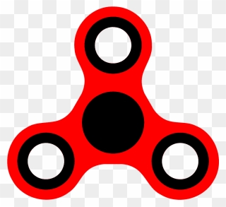 Red Fidget Spinner - Circle Clipart