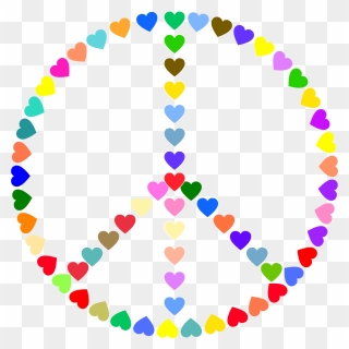 Peace Symbol Clipart Baby - Colorful Peace Sign Clipart - Png Download