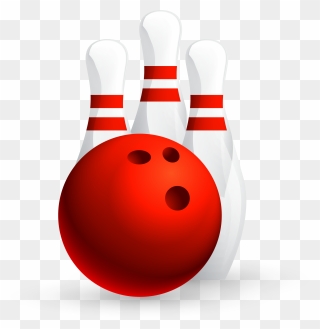Ball Ten Pin Game - Ten-pin Bowling Clipart